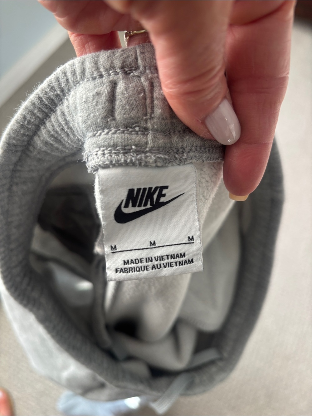 Nike Kids Gray Sweatpants with Logo